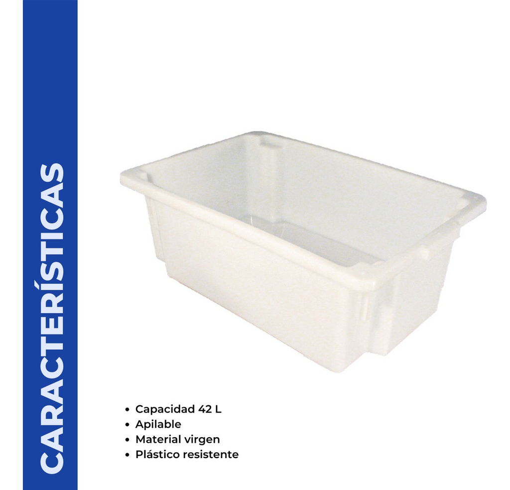 Caja Plastica Apilables 42 Lt Bettasul