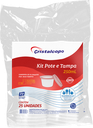 POTE DESCARTABLE CON TAPA 250ml TRANS. PP (25 UN)