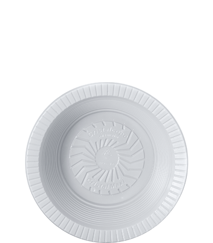 PLATO HONDO 12cm BLANCO PS (1/10)