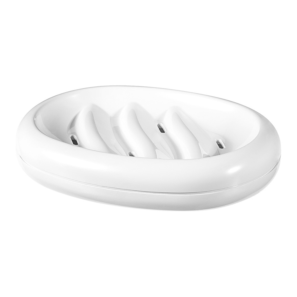 *JABONERA PLASTICA P/MESADA BLANCA