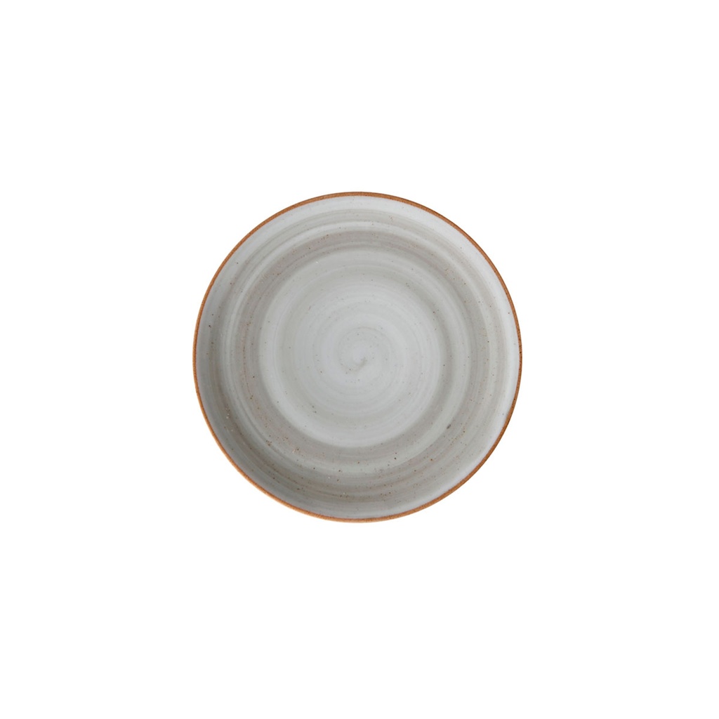 PLATO LLANO COUPE 17,7cm PORCELANA ARTISAN GRIS