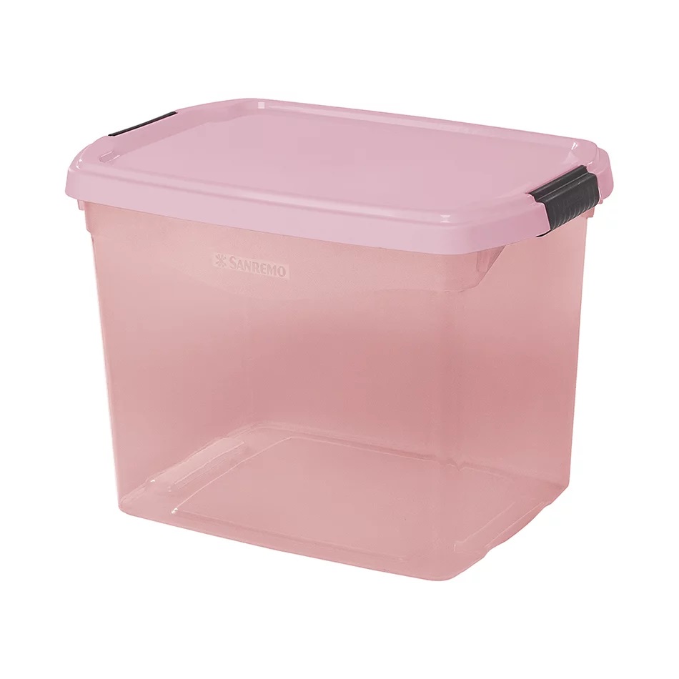 CAJA ORGANIZADORA MEDIANA 11lts ROSA