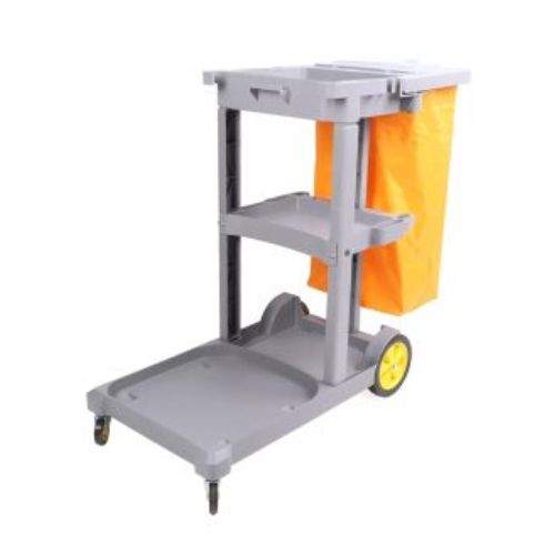 CARRO DE LIMPIEZA GRIS 112 x 47 x 99cm CON BOLSA