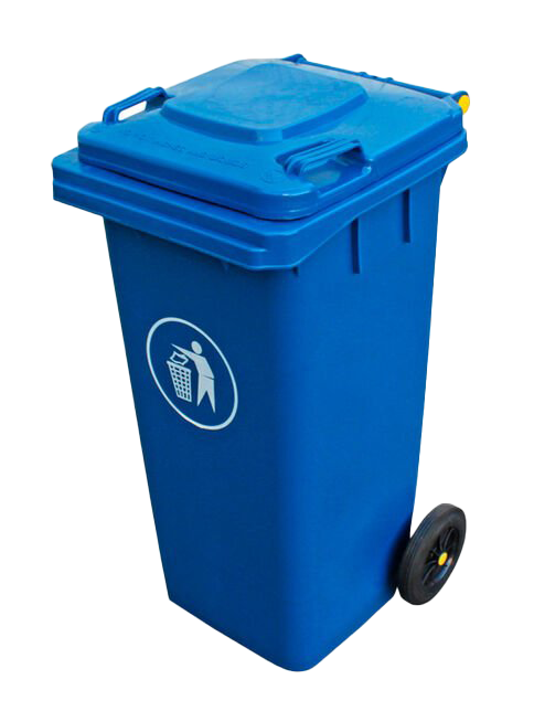 CONTENEDOR P/RES C/RUE/PED 240L AZUL