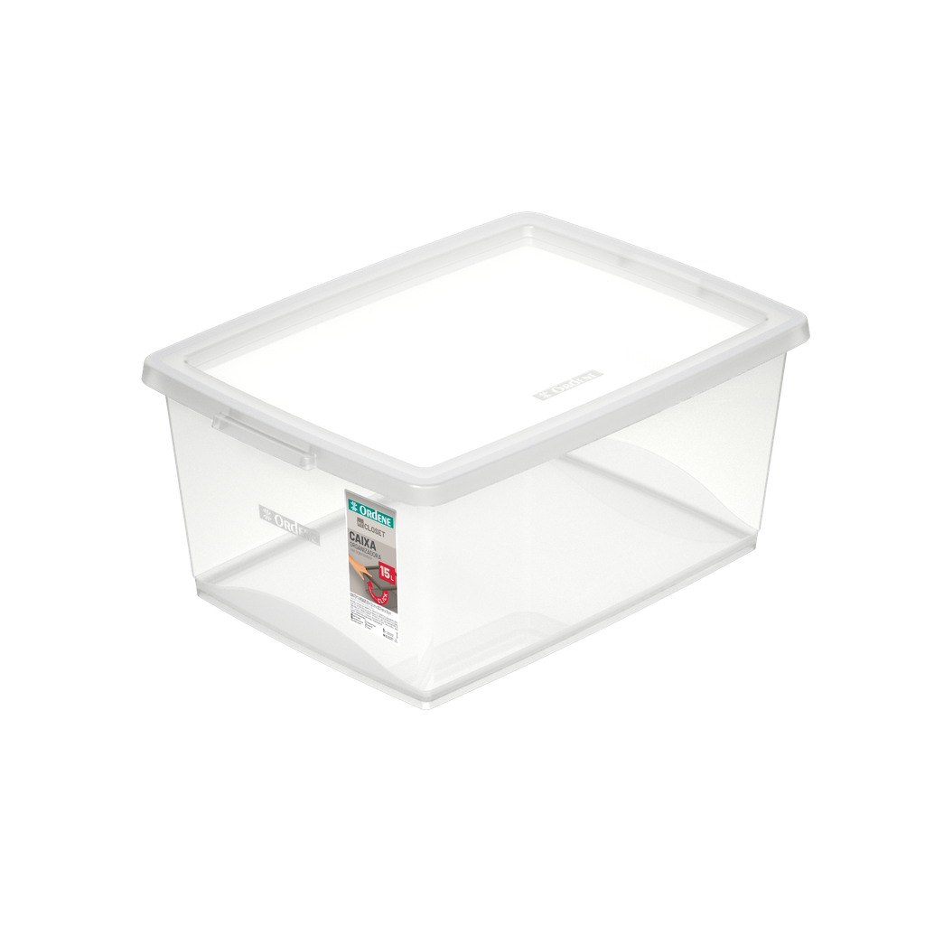 CAJA ORGANIZADORA CON TRABA 15 LITROS.