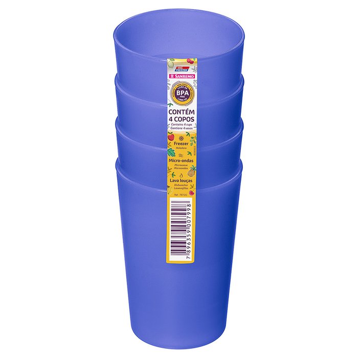 CJTO. 4 PIEZAS VASO 270ml