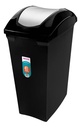 BASURERO 40lts TAPA VAIVEN NEGRO