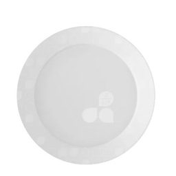 [S265] PLATO REDONDO 15cm PS BLANCO PAQ X. 10 UNID