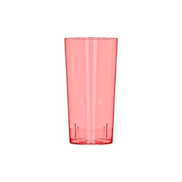 [S424] VASO 340ml ROJO NEON PS (1/10)