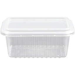 [KR-500TR] BANDEJA DESCARTABLE CON TAPA DE 500ml (25 UN)