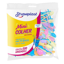 [S1055] CUCHARITA SOBREMESA COLORES SURTIDOS PS (1/50)