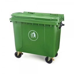 [YH3001VD] CONTENEDOR P/BASURA 660LTS VERDE