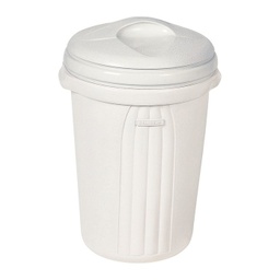 [287] BASURERO CON TAPA DE 17lts - BEIGE