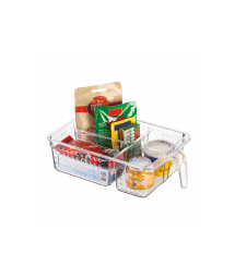 [OR48103N] ORGANIZADOR ACRILICO C/MANGO 3 DIV.