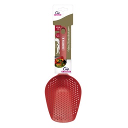 [SR1318] *ESPATULA  ACANALADA NYLON ROJO CHEF G