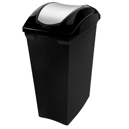 [SR62] BASURERO 15lts TAPA VEIVEN NEGRO